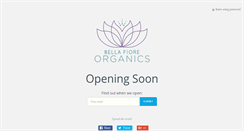 Desktop Screenshot of bellafioreorganics.com