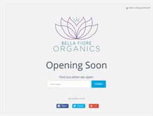 Tablet Screenshot of bellafioreorganics.com